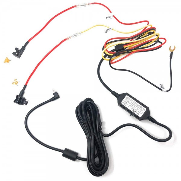 SGDCHW  (Low Profile Mini Fuse) Parking Mode Recording Hardwire Kit for Street Guardian SG9663DC  SG9663DCPRO